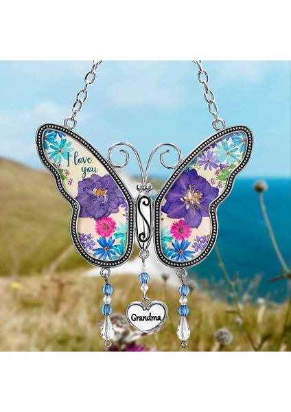 Kelebek Metal Rüzgar Çanları Dekorasyon El Yapımı Bahçe Asılı Kolye Anneler Günü Hediye-B (Yurt Dışından) fiyatları