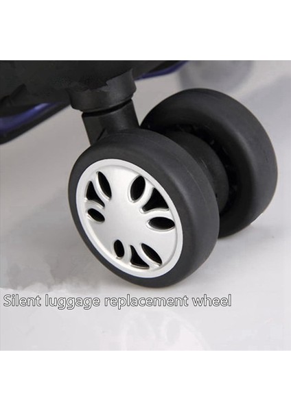 4pc Bavul Yedek Tekerlekleri 51MM x 18MM Spinner Tekerlek Sessiz Hasarlı Bagaj Tramvay Çakçısı Onarımı Için Esnek Pürüzsüz (Yurt Dışından) modelleri