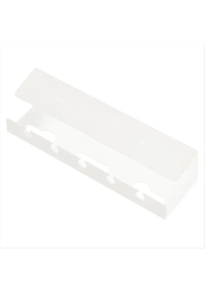 Kablo Tutucu Tablonun Altında, Güç Panosu Kablolarını Yönetin, Bilgisayar Masası Soketi Yumruk Atmadan Sabitleme, Depolama Rafı Beyaz (Yurt Dışından)