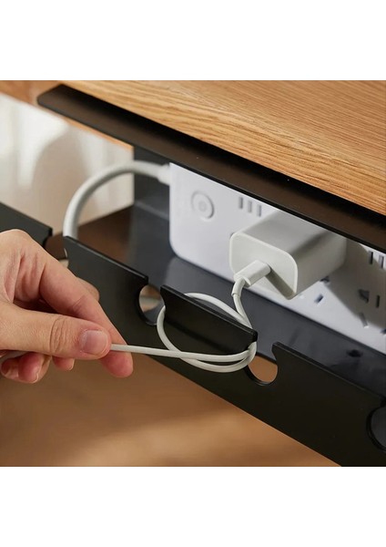 Kablo Tutucu Tablonun Altında, Güç Panosu Kablolarını Yönetin, Bilgisayar Masası Soketi Yumruk Atmadan Sabitleme, Depolama Rafı Beyaz (Yurt Dışından) fiyatları