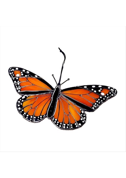 Lekeli Kelebek Güneş Catcher Leke Cam Pencere Asma Asılı Kelebekler Sun Catcher Araba Kelebek Dekorasyonları A (Yurt Dışından)