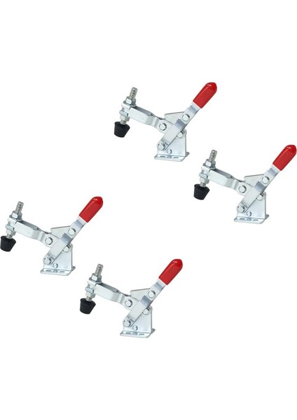 4pcs Dikey Hızlı Salıştırma Geçiş Kelepçesi 102B - 220 Ibs Tutma Kapasitesi W Kauçuk Basınç Uçu (Yurt Dışından)