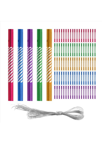 100PCS Diy Rüzgar Chim Içi Boş Rüzgar Spinnerları Dıy Alüminyum Metal Tüp Için Rüzgar Zilini Vokalize (Yurt Dışından)