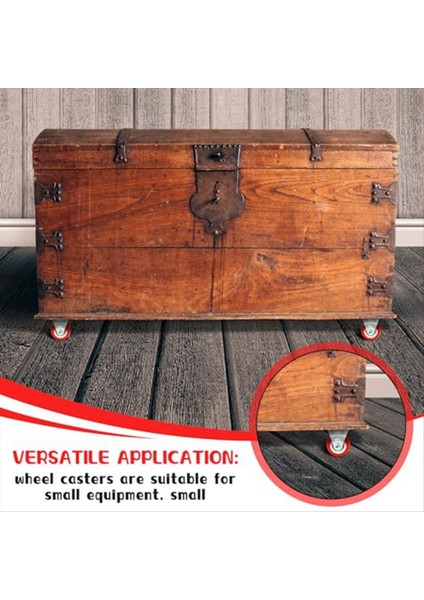 12 Adet Tekerlekler Mobilya Için Metal Üst Plakalı Sert Döner Sabit Hint Tekerlekleri, Vidalı Küçük Aletler (Yurt Dışından) indirimleri