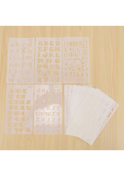 20 Pack Mektup ve Sayı Şablonları Yeniden Kullanılabilir Alfabe Şablonları Dergi Tedarikleri Çizim Çizim (Yurt Dışından) indirimleri
