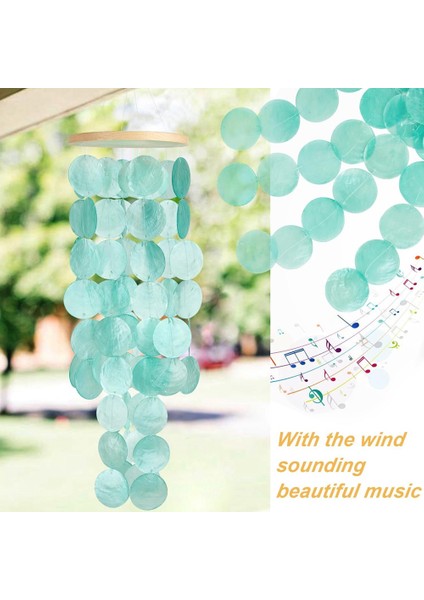 Dışarı Için Rüzgar Çanları - Kabuklar Iç Mekan/dış Mekan Için Rüzgarda Kıyı Tarzı Dekor, Bahçe Dekoru, Kadınlar Için Harika (Yurt Dışından) modelleri