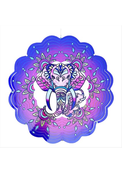 3D Asma Rüzgar Spinner Süsleme, Dış ve Iç Mekan Dekoru Için 12 Inç Metal Rüzgar Kinetik Heykel, Bahçe Dekorasyonu (Yurt Dışından)