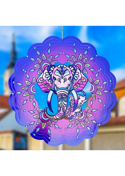 3D Asma Rüzgar Spinner Süsleme, Dış ve Iç Mekan Dekoru Için 12 Inç Metal Rüzgar Kinetik Heykel, Bahçe Dekorasyonu (Yurt Dışından) fiyatları