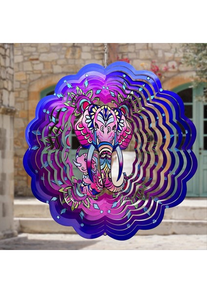 3D Asma Rüzgar Spinner Süsleme, Dış ve Iç Mekan Dekoru Için 12 Inç Metal Rüzgar Kinetik Heykel, Bahçe Dekorasyonu (Yurt Dışından) fırsatları