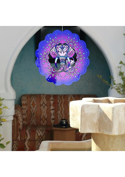 3D Asma Rüzgar Spinner Süsleme, Dış ve Iç Mekan Dekoru Için 12 Inç Metal Rüzgar Kinetik Heykel, Bahçe Dekorasyonu (Yurt Dışından) indirimleri