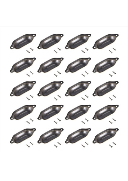 20PCS Vintage Çekmece Kapı Dolabı Demir Kabuk Kabuklu Silat Knob 9.7cmx3.5cm (Yurt Dışından) modelleri
