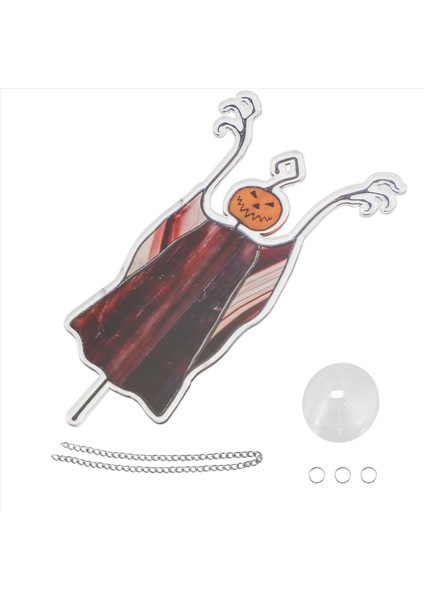 Cadılar Bayramı Spooky Suncatcher Pencere Panelleri Için Güneş Yakalayıcı, Benzersiz Ürkütücü Cadılar Bayramı Süs Süsleri Ev Için (Yurt Dışından) fiyatları