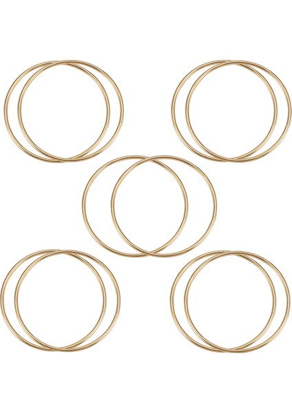 Dreamcatchers ve El Sanatları Için 10 Paket 3 Inç Altın Rüya Yakalayıcı Metal Yüzük Çemberler Makrome Yüzüğü (Yurt Dışından)