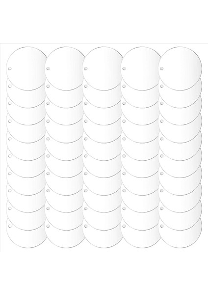 50 Adet 3 Inçlik Akrilik Boşluklar ile Şeffaf Daire Süslemesi Açık Yuvarlak Akrilik Noel Süsleri Boşluklar (Yurt Dışından) modelleri