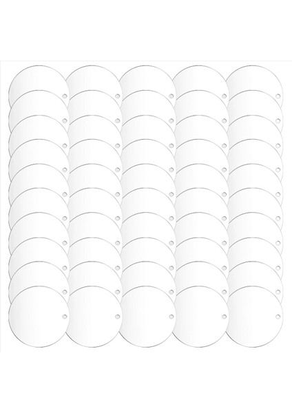 50 Adet 3 Inçlik Akrilik Boşluklar ile Şeffaf Daire Süslemesi Açık Yuvarlak Akrilik Noel Süsleri Boşluklar (Yurt Dışından) fırsatları