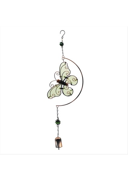 Kelebek Aydınlık Rüzgar Zil Suyu Su Geçirmez Rüzgar Spinner Dış Mekan Pencere Asma Dekoru Veranda Bahçesi (Yurt Dışından)