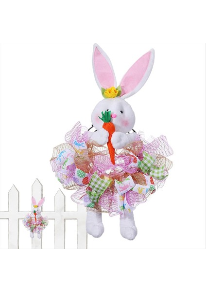 Ön Kapı Için Paskalya Çelenk, Bunny Şekilli Paskalya Çelenk, Paskalya Dekorasyonu, Tatil Çelenk, Paskalya Tavşanı Kapı Çelenk (Yurt Dışından) fırsatları