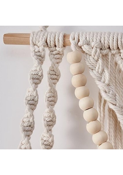 Yatak Odası Dokuma Halat Için Makram Duvar Asma Raf Duvar Dekoru Macrone Duvar Sanatı Boho Banyo Raf Dekoru (Yurt Dışından) indirimleri