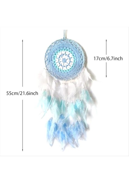 Dream Catcher Blue Dream Catcher Yatak Odası Için El Yapımı Dreamcatcher Süsler Yatak Odası Duvarları Asılı Kutsama Hediyeleri (Yurt Dışından) modelleri