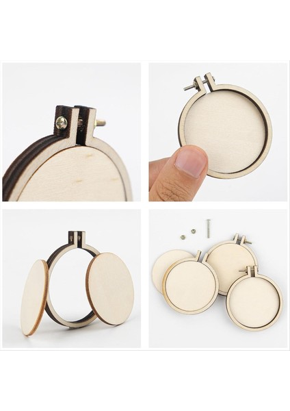 20 Paket Mini Nakış Çember Ahşap Yuvarlak Yuvarlak Çember Ahşap Çemberler Dıy El Sanatları Için Çerçeve Çemberi (Yurt Dışından) fırsatları