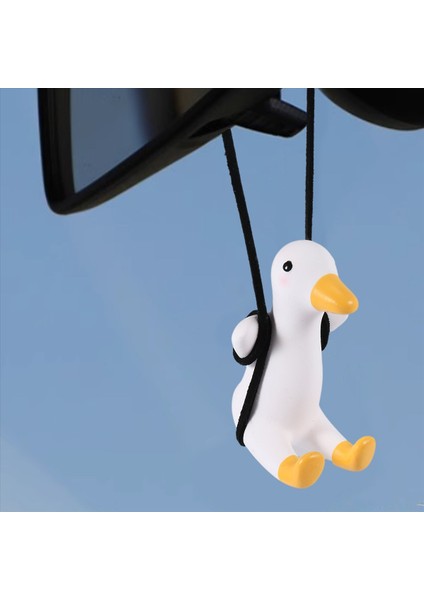 Sallanan Ördek Asma Süs, Araba Dikiz Aynası Çanta, Salıncak Ördek Dekoru, Salıncak Ördek, Tip A&#39;da Sevimli Salıncak Ördek (Yurt Dışından) indirimleri