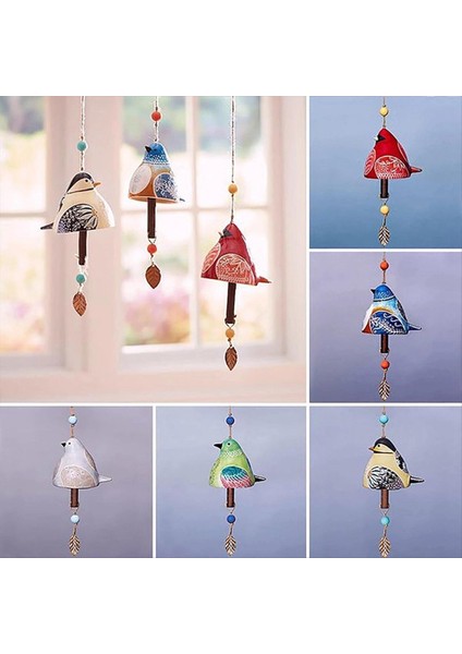 Redbird Birdsong Bell Asma, Ülke Rüzgar Çamlası, Reçine El Sanatları Rüzgar Zil Kolye, Avlu Ev Dekorasyonu (Yurt Dışından) fırsatları