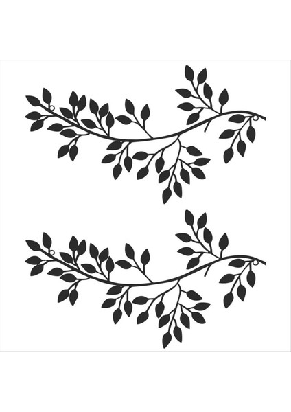 Metal Ağaç Yaprağı Duvar Dekor, 1 Adet Asma Zeytin Dalı Yaprak Duvar Sanat Ferforje Scroll Heykeller, Duvar Asılı Işareti, C (Yurt Dışından) indirimleri