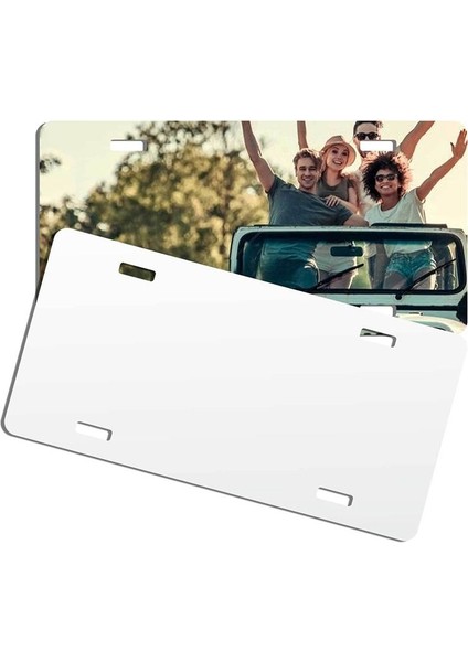 14 Paket Süblimasyon Plakası Boşlukları, Kalınlık 0.65MM Metal Otomotiv Süblimasyon Plakaları Etiketi (Yurt Dışından) fiyatları