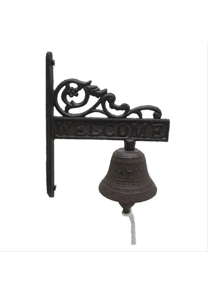 Vintage Bahçe Antika Kapı Zili, Çiftlik Evi Dekorasyonu Için Uygun Büyük Dökme Demir Duvara Monte Metal Kapı Zili, Bir (Yurt Dışından)