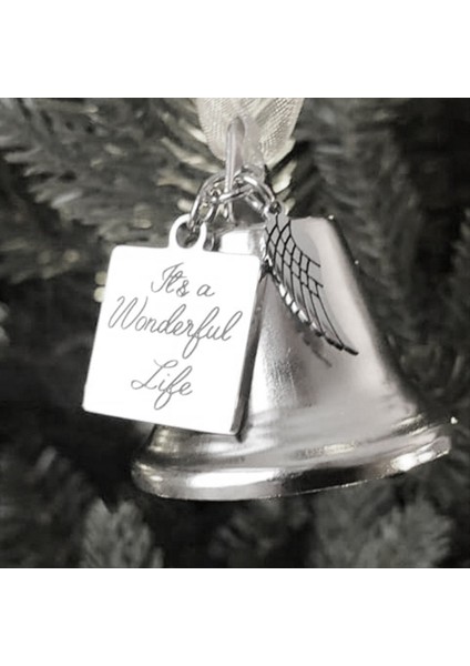 Paslanmaz Çelik Melek Kanat Cazibesi ile Kişiselleştirilmiş Ilham Noel Melek Çan Süs. (Yurt Dışından) fiyatları