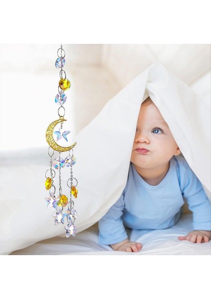 Kristal Güneş Yakalayıcı Küçük Asılı Güneş Yakalayıcı Kolye Prizma Pencere Dekorasyon Kristal Kolye Güneş Yakalayıcı Gümüş (Yurt Dışından) modelleri