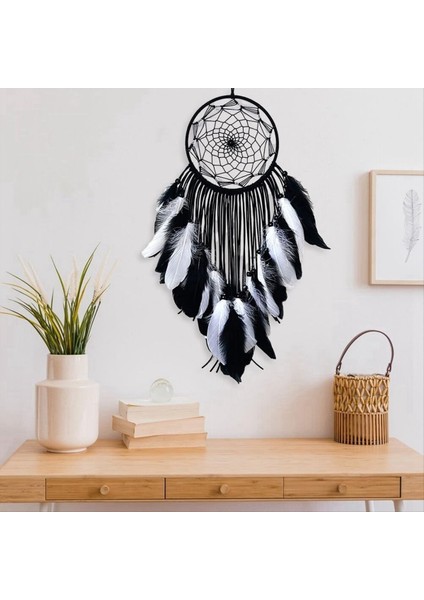 Dream Catcher El Yapımı Geleneksel Renkli Tüylü Rüya Kağıdı, Ev Duvar Dekorasyon Zanaat Süsü Dekor-C Için Asılı (Yurt Dışından) modelleri