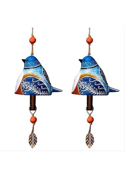 Bluebird Birdsong Bell Asma, Ülke Rüzgar Çamlası, Reçine El Sanatları Rüzgar Zil Kolye, Avlu Ev Dekorasyonu (Yurt Dışından)