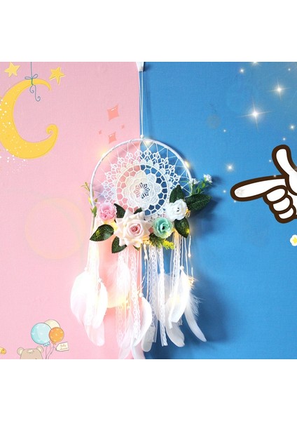 Rüya Catcher Diy Dekoratif Kolye Çiçek Rüya Yakalayıcı Duvar Asılı Dekorasyon Düğün Dekor Rüya Gibi Kız Oda Dekorasyon Hediyesi (Yurt Dışından) modelleri