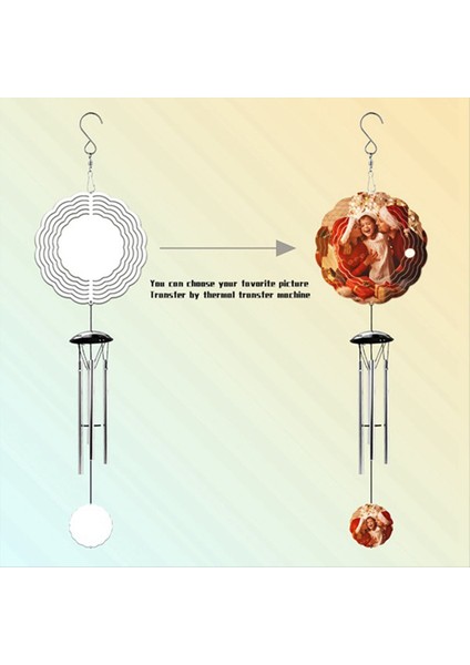 6pcs Süblimasyon Rüzgar Spinner Açık Dekor, Açık Havada Rüzgar Çanları, Anne Kadınları Için Alüminyum Tüplerle Dışarı Için Rüzgar Çanları (Yurt Dışından) modelleri