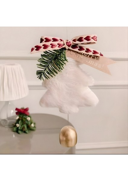 Noel Ağacı Kolye Mutlu Yıllar Bell Kolyesi Mutlu Noeller Ev Dekorasyonları Noel Süsler Çift Hediyeler B (Yurt Dışından) indirimleri