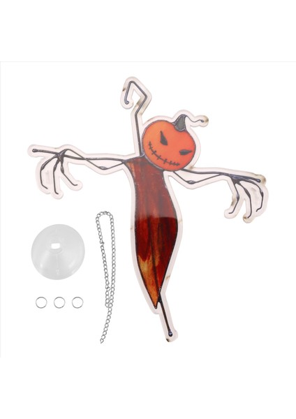 Cadılar Bayramı Spooky Suncatcher Pencere Panelleri Için Güneş Yakalayıcı, Benzersiz Ürkütücü Cadılar Bayramı Süs Dekorasyonları Ev B (Yurt Dışından)