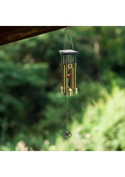 Dekoratif Rüzgar Çan 26 Inçler Ahşap Rüzgar Çanları Açık Rüzgar Çanları Melodi Sempati Bahçe Dekor Bakır Kelebek Derin (Yurt Dışından) fırsatları