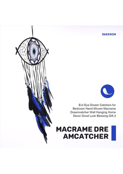 Yatak Odası Elde Dokunma Makramı Dreamcatcher Duvar Asma Ev Dekoru Iyi Şans Nimet Hediyesi, 3 (Yurt Dışından) fırsatları