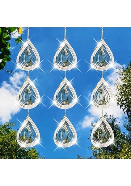 3 Adet Kuş Korkutucu Diskler Seti, Kuş Yansıtıcıları Rüzgar Spinner, Ekstra Işıltılı Damla Şekilli Rüzgar Spinner Kuş Cihazları (Yurt Dışından) fiyatları