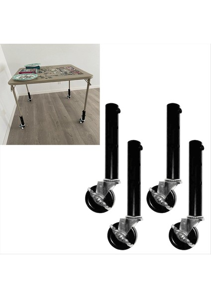 Katlanır Masa Kalıcıları Için Masa Bacak Uzantısı - Düz ve Kavisli Bacaklar Için Tekerleklerle 4 Yükseltici Paketi 27CM (Yurt Dışından) fiyatları