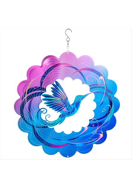 12 Inç Uçan Kuş Rüzgar Spinner Metal 3D Dönen Windchimes Lüks Sanat Bahçesi Döküm Dış Mekan Dekorasyon (Yurt Dışından) modelleri