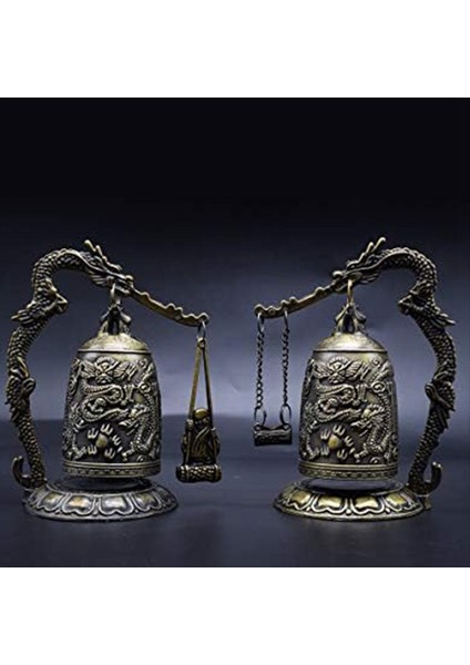 Vintage Küçük Dragon Bell Collecnibles Süsler, Iyi Şanslı Çan, Meditasyon Ev Ofisi Dekor (Yurt Dışından) indirimleri
