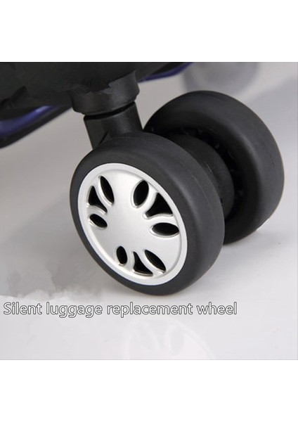 8pcs Bagaj Tekerlekleri Değiştirme Kiti, Dia 2IN/50MM Kalınlığında 0.47IN/12MM Dirençli Kauçuk Sessiz Tekerlek Bavul B (Yurt Dışından) indirimleri