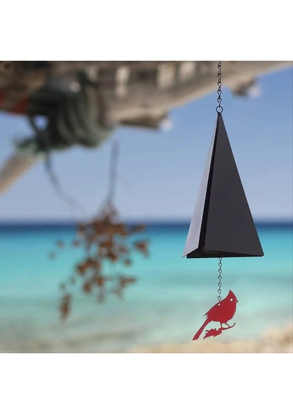 Gözetleme Kulesi Rüzgar Zil Demir Üçgen Rüzgar Zil Kolye Dekorasyonu (Yurt Dışından) modelleri