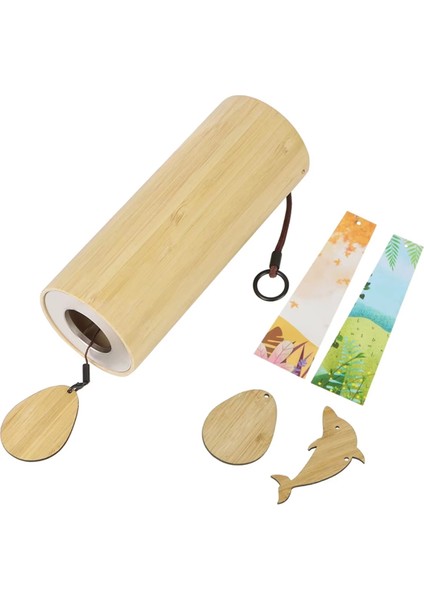 Bambu Rüzgar Çanları, Açık Bahçe Için 8 Tonlu Çubuklar, Veranda Ev Dekorasyonu - Rahatlama (Yurt Dışından)