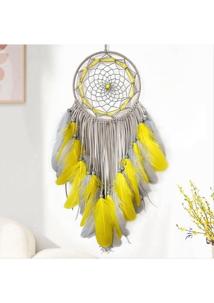 Dream Catcher El Yapımı Geleneksel Renkli Tüylü Rüya Kağıdı, Ev Duvar Dekorasyon Zanaat Süsü Decor-A Için Asılı (Yurt Dışından) fiyatları