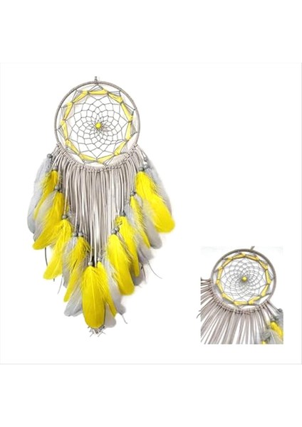 Dream Catcher El Yapımı Geleneksel Renkli Tüylü Rüya Kağıdı, Ev Duvar Dekorasyon Zanaat Süsü Decor-A Için Asılı (Yurt Dışından) modelleri