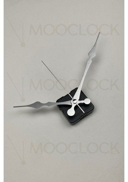 Sessiz Metal Duvar Saati Mekanizması, 14 mm Şaft, Akrep, Yelkovan, Saniye, Askısız