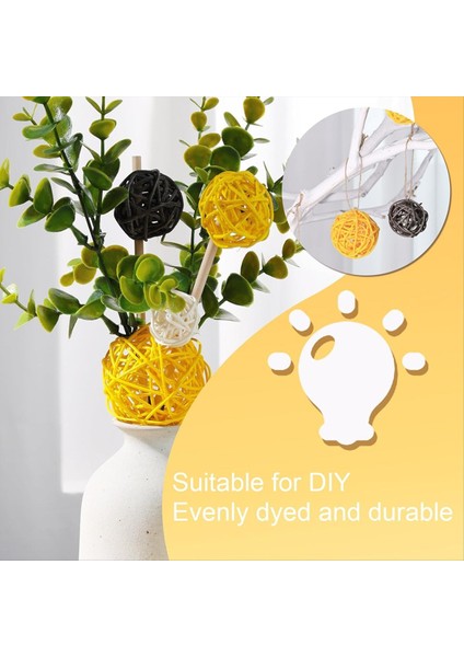 42PCS Rattan Topları, Kase Dolgular Hasır Toplar Dekoratif Küreler Küreler Vazo Dolgu Maddeleri Ev Düğün Masası Centerpieces (Yurt Dışından) fırsatları